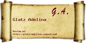 Glatz Adelina névjegykártya